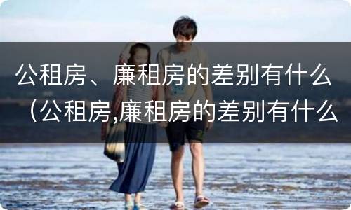 公租房、廉租房的差别有什么（公租房,廉租房的差别有什么影响）