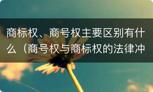 商标权、商号权主要区别有什么（商号权与商标权的法律冲突与解决）