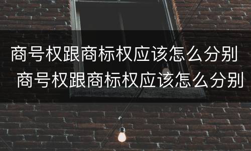商号权跟商标权应该怎么分别 商号权跟商标权应该怎么分别使用