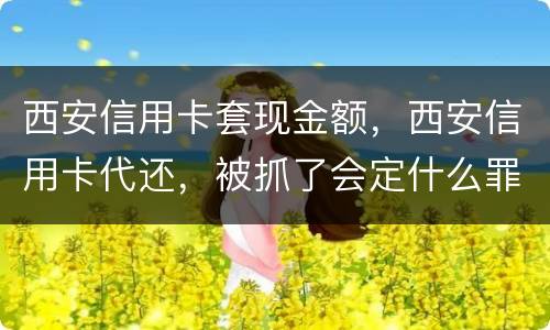 西安信用卡套现金额，西安信用卡代还，被抓了会定什么罪，会坐牢吗，能缓刑吗