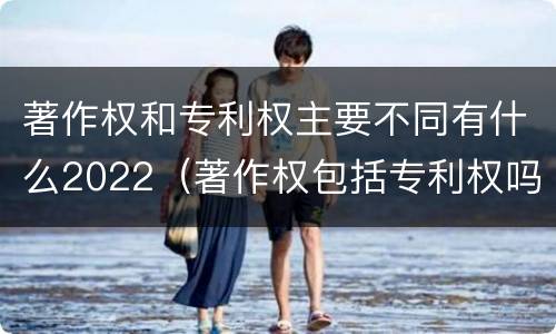 著作权和专利权主要不同有什么2022（著作权包括专利权吗）