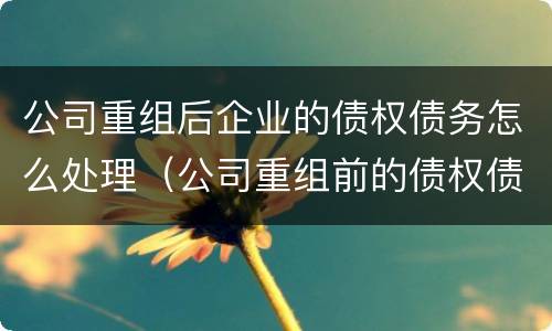 公司重组后企业的债权债务怎么处理（公司重组前的债权债务）