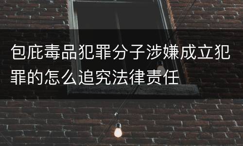 包庇毒品犯罪分子涉嫌成立犯罪的怎么追究法律责任