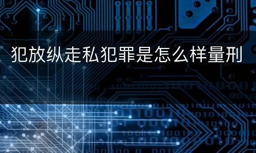 犯放纵走私犯罪是怎么样量刑