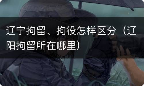 辽宁拘留、拘役怎样区分（辽阳拘留所在哪里）