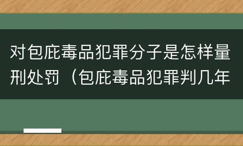 对包庇毒品犯罪分子是怎样量刑处罚（包庇毒品犯罪判几年）