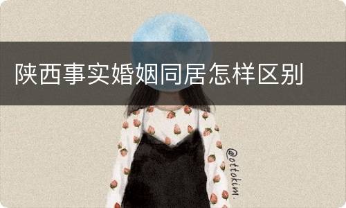 陕西事实婚姻同居怎样区别