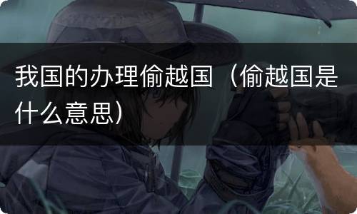 我国的办理偷越国（偷越国是什么意思）