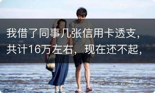 我借了同事几张信用卡透支，共计16万左右，现在还不起，要付刑事责任吗