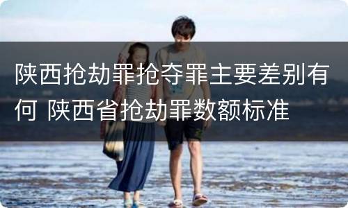 陕西抢劫罪抢夺罪主要差别有何 陕西省抢劫罪数额标准