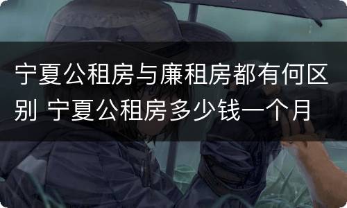 宁夏公租房与廉租房都有何区别 宁夏公租房多少钱一个月
