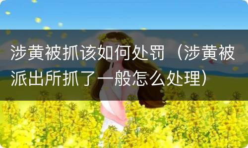 涉黄被抓该如何处罚（涉黄被派出所抓了一般怎么处理）