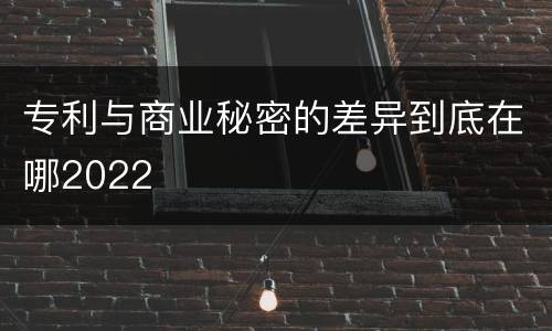 专利与商业秘密的差异到底在哪2022