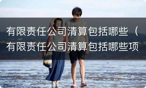 有限责任公司清算包括哪些（有限责任公司清算包括哪些项目）