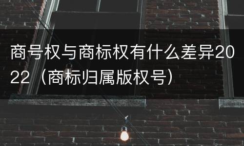 商号权与商标权有什么差异2022（商标归属版权号）