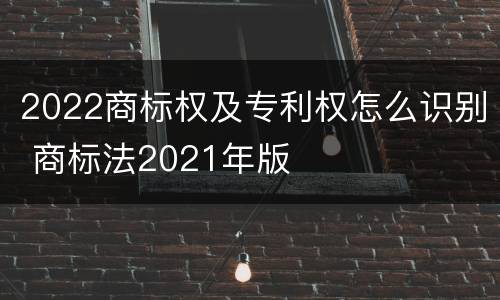 2022商标权及专利权怎么识别 商标法2021年版