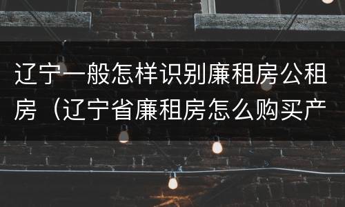 辽宁一般怎样识别廉租房公租房（辽宁省廉租房怎么购买产权）