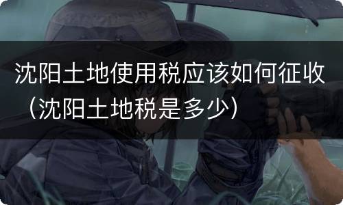 沈阳土地使用税应该如何征收（沈阳土地税是多少）