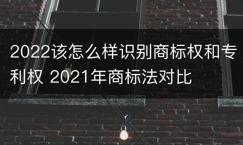 2022该怎么样识别商标权和专利权 2021年商标法对比