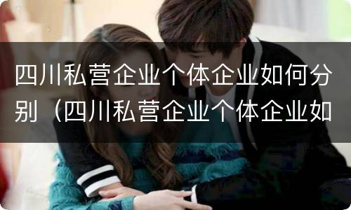 四川私营企业个体企业如何分别（四川私营企业个体企业如何分别纳税）