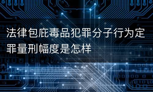 法律包庇毒品犯罪分子行为定罪量刑幅度是怎样