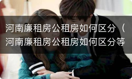 河南廉租房公租房如何区分（河南廉租房公租房如何区分等级）