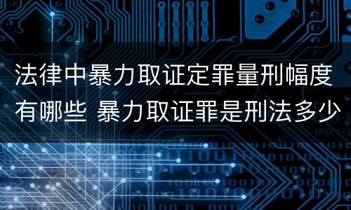 法律中暴力取证定罪量刑幅度有哪些 暴力取证罪是刑法多少条