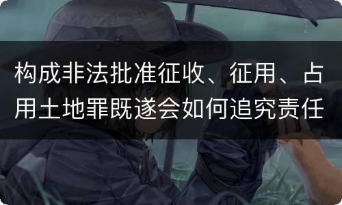 构成非法批准征收、征用、占用土地罪既遂会如何追究责任