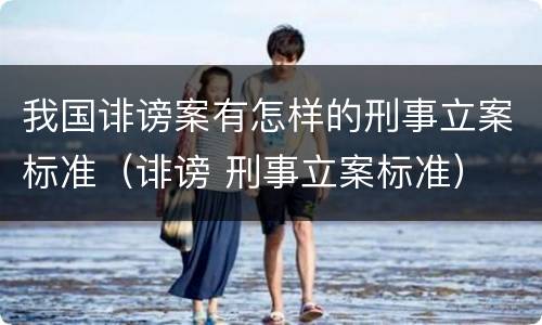 我国诽谤案有怎样的刑事立案标准（诽谤 刑事立案标准）