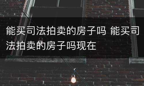 能买司法拍卖的房子吗 能买司法拍卖的房子吗现在