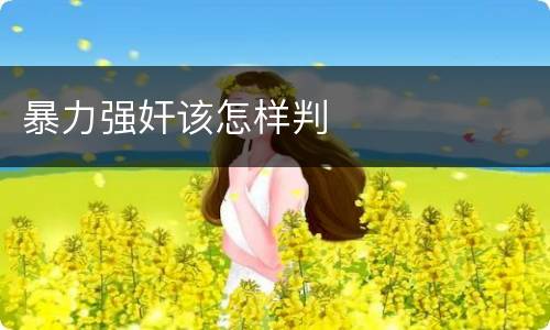 暴力强奸该怎样判