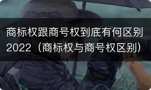 商标权跟商号权到底有何区别2022（商标权与商号权区别）