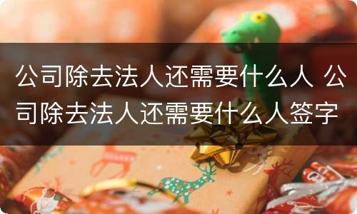 公司除去法人还需要什么人 公司除去法人还需要什么人签字