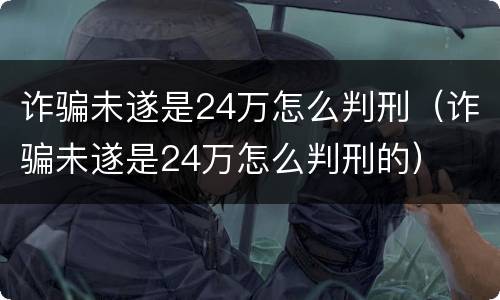 诈骗未遂是24万怎么判刑（诈骗未遂是24万怎么判刑的）
