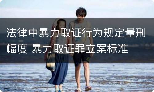 法律中暴力取证行为规定量刑幅度 暴力取证罪立案标准