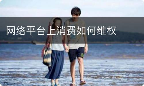 网络平台上消费如何维权