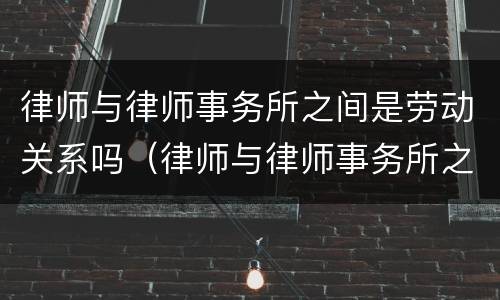 律师与律师事务所之间是劳动关系吗（律师与律师事务所之间是劳动关系吗知乎）