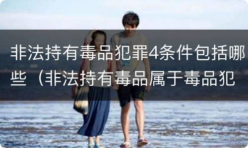 非法持有毒品犯罪4条件包括哪些（非法持有毒品属于毒品犯罪吗）