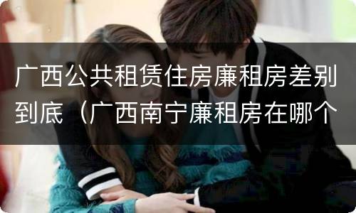 广西公共租赁住房廉租房差别到底（广西南宁廉租房在哪个区域）