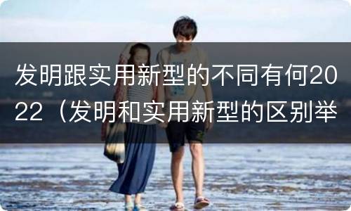 发明跟实用新型的不同有何2022（发明和实用新型的区别举例）