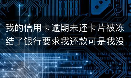 我的信用卡逾期未还卡片被冻结了银行要求我还款可是我没有偿还能力银行会起诉我吗