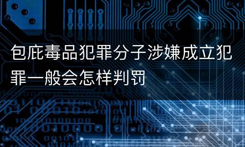 包庇毒品犯罪分子涉嫌成立犯罪一般会怎样判罚