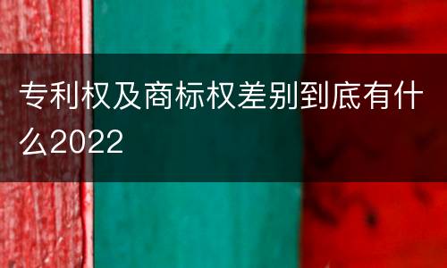专利权及商标权差别到底有什么2022