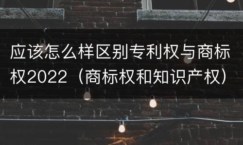 应该怎么样区别专利权与商标权2022（商标权和知识产权）