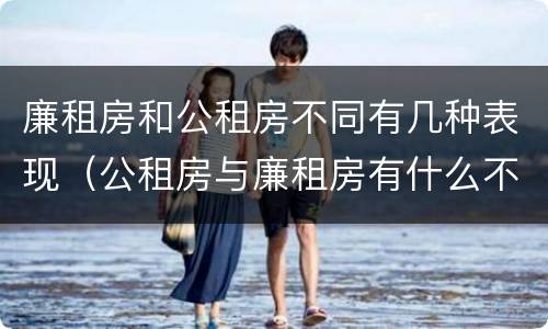 廉租房和公租房不同有几种表现（公租房与廉租房有什么不同）