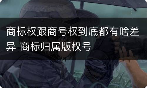 商标权跟商号权到底都有啥差异 商标归属版权号