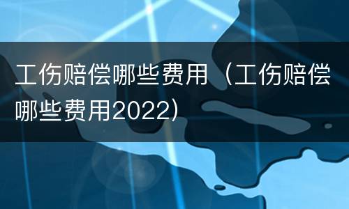 工伤赔偿哪些费用（工伤赔偿哪些费用2022）