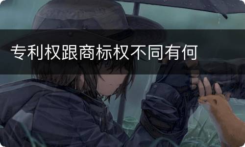 专利权跟商标权不同有何