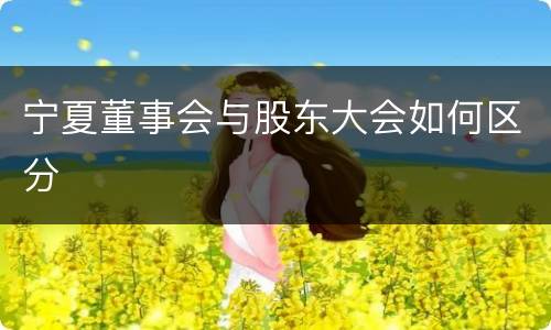 宁夏董事会与股东大会如何区分