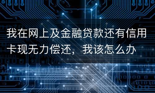 我在网上及金融贷款还有信用卡现无力偿还，我该怎么办